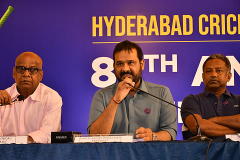 The CID apprehended the accused persons  A Jagan Mohan Rao (president of HCA), JS Srinivasa Rao (treasurer of HCA), Sunil Kante (CEO of HCA), Rajendra Yadav (general secretary of Sri Chakra Cricket Club), and G Kavitha (president of Sri Chakra Cricket Club) on Wednesday. 