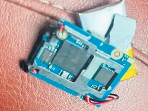 Ramadoss said a surveillance device was found hidden near a chair.