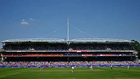 India's Jasprit Bumrah bowls to England's Brydon Carse on the second day of the third cricket test match between England and India at Lord's cricket ground in London, on July 11, 2025. 