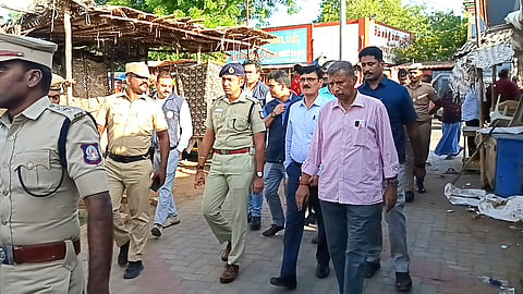 The team of CBI officials in Madapuram on Monday 