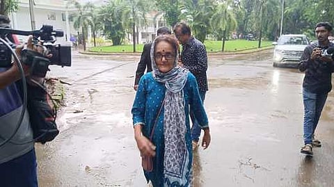 Sujatha Bhat at SP office in Mangaluru 