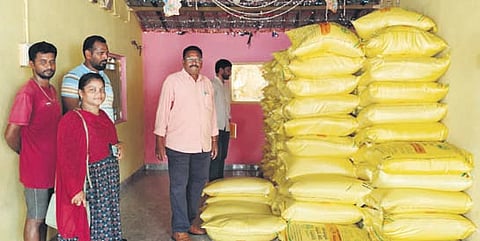 Agriculture department officials inspecting urea supply at RSK’s 