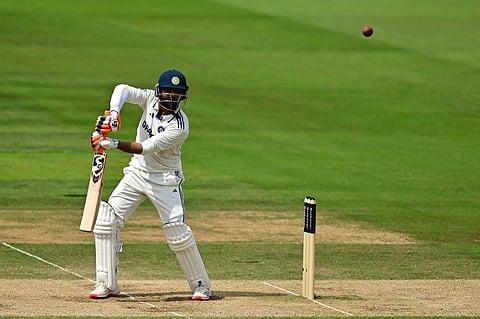 Ravindra Jadeja during his knock against England in the third Test at  Lord's.