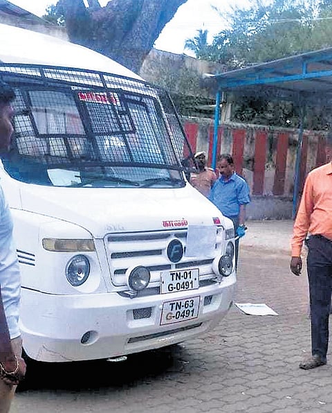 The police van.