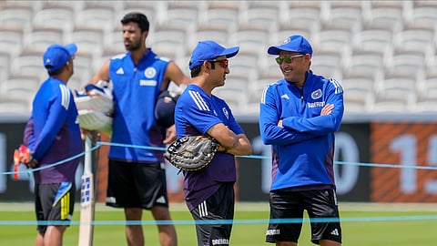 India head coach Gautam Gambhir with chief selector Ajit Agarkar