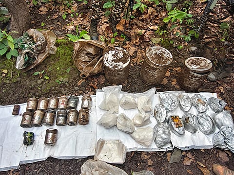All the IEDs were diffused and explosives were destroyed on the spot by the bomb disposal squad