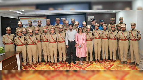 A group of IPS trainee officers visited the Andhra Pradesh Capital Region Development Authority (APCRDA) office in Vijayawada on Monday as part of their professional exposure program. 