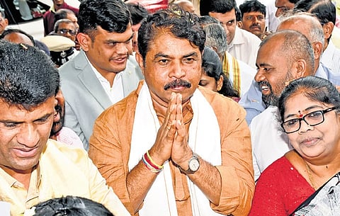 LoP in Assembly R Ashoka in Mysuru on Monday 