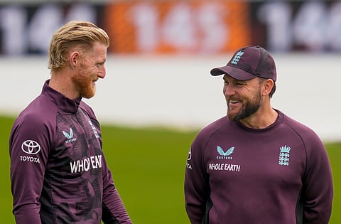 England captain Ben Stokes and head coach Bredon McCullum