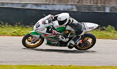 Rahil Pillarisetty in action on Friday