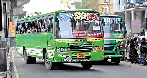 Kerala transport department will soon introduce geo-fencing technology at select points to curb competitive running among private buses. 
