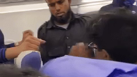 In a video posted on X (whose authenticity TNIE could not independently verify), a seated passenger is seen suddenly slapping another passenger who was walking towards the front of the aircraft. 