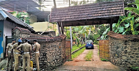 Police stationed near Adoor Gopalakrishnan’s residence in Thiruvananthapuram on Monday in view of protests announced by SC/ST organisations