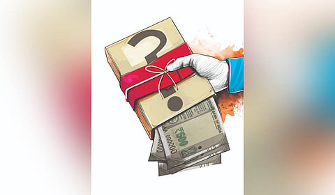 Additionally, Rs 37,850 was seized from the record rooms of seven sub-registrar offices, and an unaccounted Rs 15,190 was recovered from four officials.