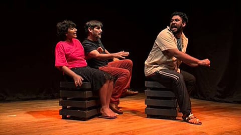 From 'Third Wheel: Auto' 
(L-R) Krittika Bhattacharjee, Neel Chaudhuri, Noel Sengupta