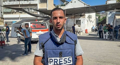 This screen grab taken from AFPTV on August 11, 2025 shows Al-Jazeera's Anas al-Sharif speaking during an AFP interview in Gaza City on August 1, 2024. 