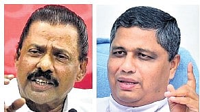 CPM state secretary  M V Govindan , Archbishop Mar Joseph Pamplany