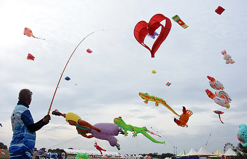 The fourth edition of Kite Festival at Thiruvidanthai Beach