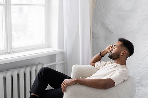 Stressed man