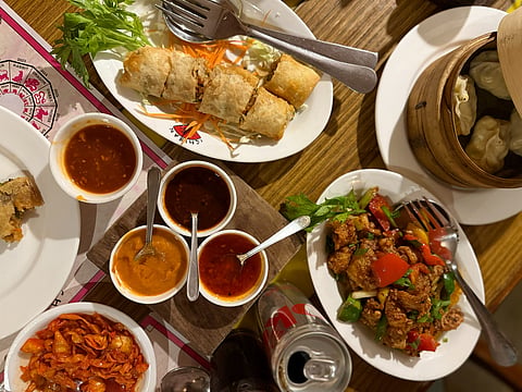 Chinese at the Ichiban restaurant in Delhi 