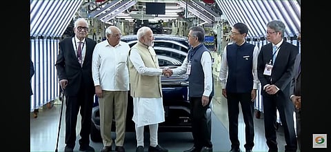 Prime Minister Narendra Modi and Toshihiro Suzuki jointly flagged off the e-VITARA -- Suzuki’s first global battery electric vehicle (BEV) -- at the company’s Hansalpur plant in Gujarat 