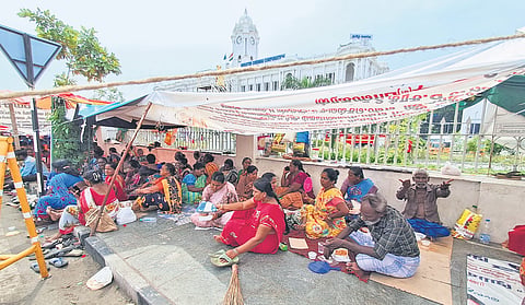 The workers, many of whom said that they could not read, signed the documents believing they were still being retained as temporary staff under the GCC for Rs 23,000 salary per month, they said.