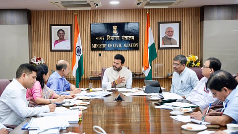 Aviation Minister Ram Mohan Naidu chaired a detailed review meeting with the Bureau of Civil Aviation Security (BCAS) at its headquarters in Delhi.