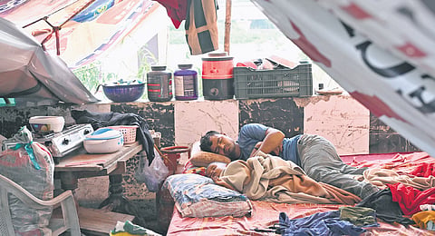In the makeshift shelters, inadequate facilities and poor sanitation have left people vulnerable to infections, water-borne illnesses and vector-borne diseases, raising fears of an outbreak. 