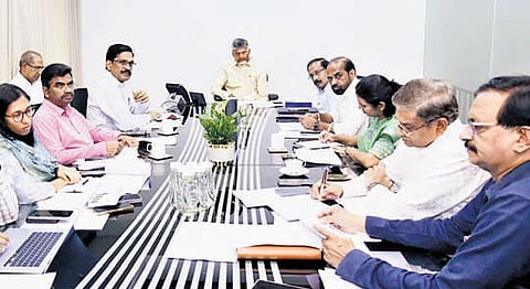 Chief Minister Nara Chandrababu Naidu held a review meeting on Friday.