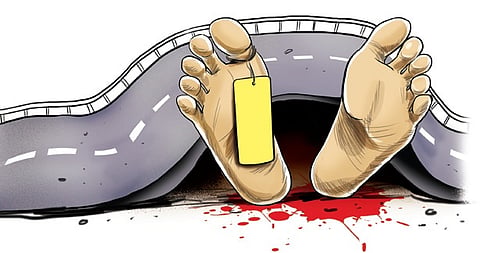 A 54-year-old man was crushed to death under a road roller near Koyambedu.