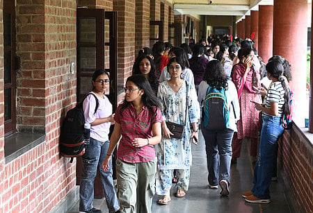 Image of Delhi University students used for representational purposes only. 