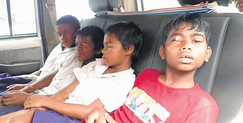 The affected students have been hospitalised and their condition now is stated to be stable. 