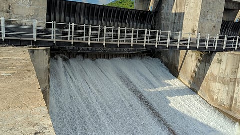 Due to the heavy rains in the last few days, the inflow to the dam has increased to 43 cubic feet per second and as a result, the water level of the dam has risen to 54.12 cubic feet. 