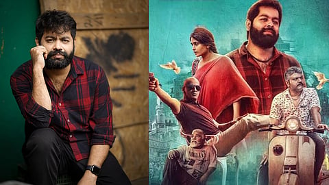Sachin Chaluvaraya Swamy and a poster from Kamal Sridevi