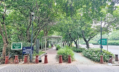 In South Delhi’s Lodhi Garden stretch, members of various book clubs often used the redeveloped areas as informal gathering spots. 