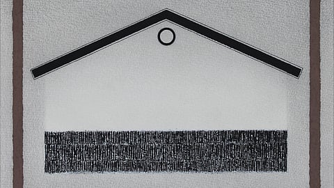 Yashwant Deshmukh's painting, 'Shelter-I' 