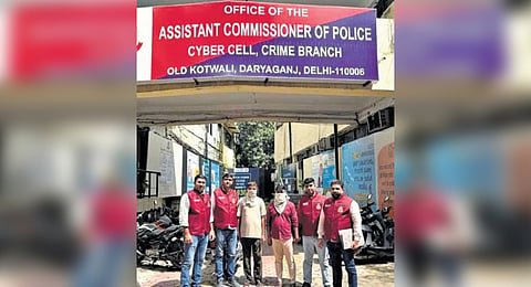 Two men have been arrested for allegedly providing their bank accounts to organised cyber syndicates that facilitated a multi-crore stock market fraud, police said on Friday.
