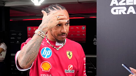 Ferrari driver Lewis Hamilton 