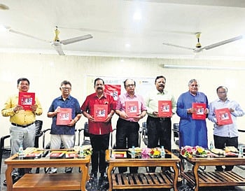 Parija, along with other guests, at the book release function.