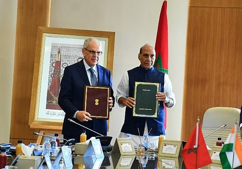 Terming it a significant milestone in the bilateral defence relationship, MoD said the meeting reflects "the growing convergence of strategic interests between India and Morocco." 