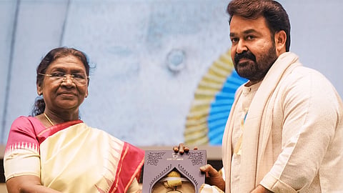 Malayalam superstar Mohanlal was conferred with the Dadasaheb Phalke Award by the President, Droupadi Murmu, at the 71st National Awards ceremony at Vigyan Bhawan in New Delhi on Tuesday. 