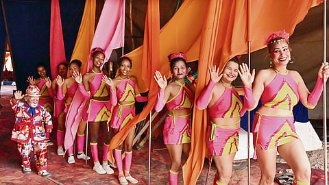 GBS artistes all set for a noon show.