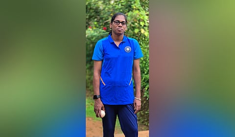 Jamsheela K, B-2 category visually impaired woman from Thachampara in Palakkad, who has been selected as the reserve player for Indian womens team participating in the first ever T20 World Cup for the blind.