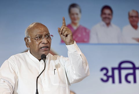 Congress President Mallikarjun Kharge. 