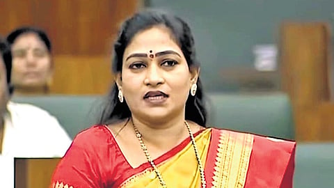 Home Minister Vangalapudi Anita the situation had deteriorated to the extent that even school children were addicted to ganja and were found supplying ganja. 