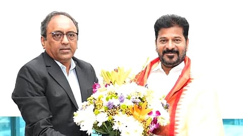Chief Minister  A Revanth Reddy, during a meeting today with the CMD of L&T Group, SN Subrahmanyan