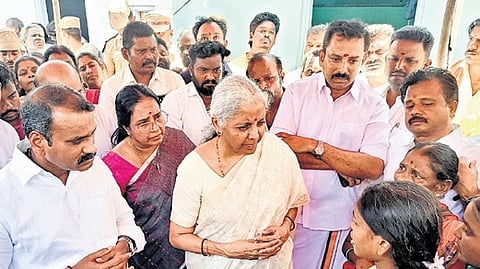 The finance minister stressed that the centre’s priority was to ensure relief reached the victims