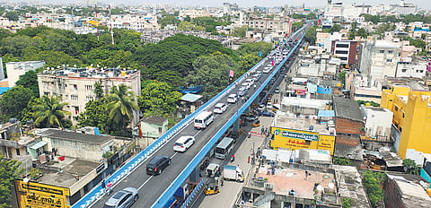 CM M K Stalin inaugurated the J Anbazhagan flyover in T Nagar on Tuesday. The structure is named after late MLA J Anbazhagan, who was elected from the T Nagar constituency in the 2001 Assembly polls 