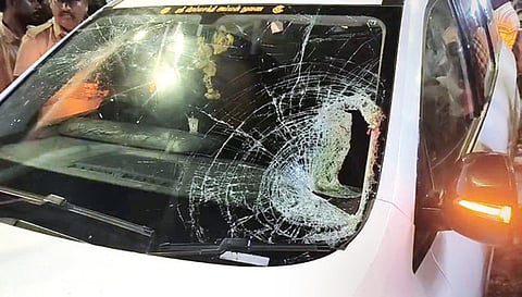 At Muttukadu that Udhayakumar first met with an accident, hitting a two-wheeler, causing minor injuriews to the rider. 