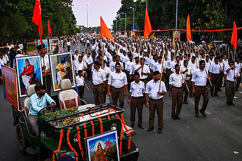 On Sunday, BJP workers and leaders took out a ‘path sanchalana’ in Bengaluru to protest against the CM’s move.